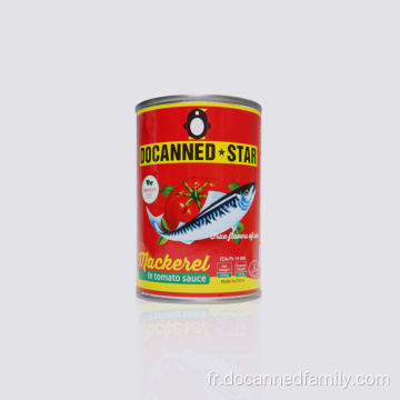 maquereau de poisson du pacifique en conserve à la sauce tomate 155g